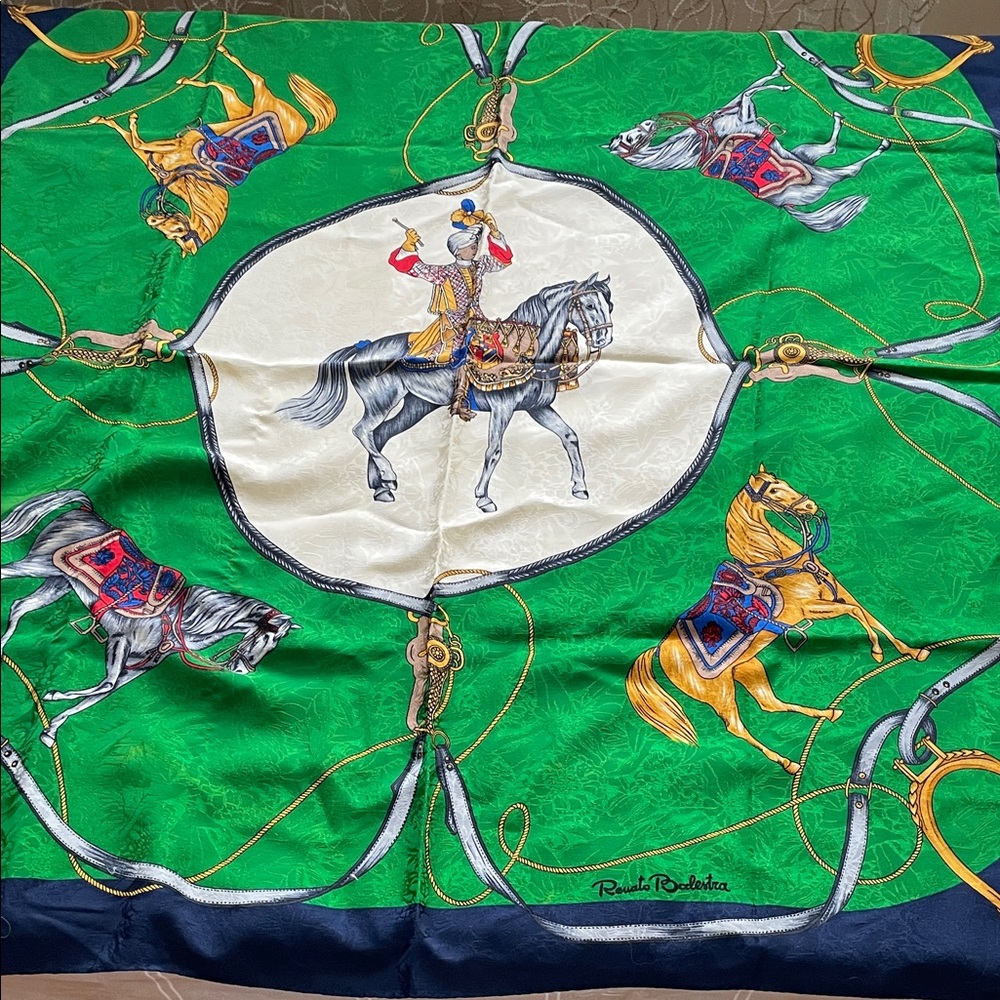 Beautiful Vintage "Renato Balestra" Silk Scarf